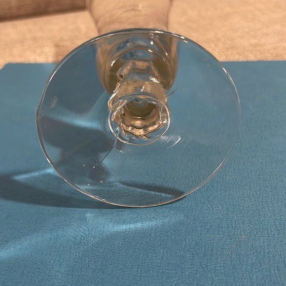 Olympia Beer Glass Stemmed Pilsner Style Black Horseshoe Logo 8 1/2" tall - Picture 3 of 4